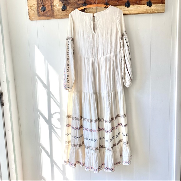 NWOT Lucienne Embroidered Maxi Dress by Anthropologie Size 6 - Picture 6 of 11